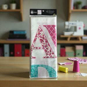 Make It Mine Iron On Fabric 45 Letters & Symbols 6" Alpha Upper Panel Sweet New!